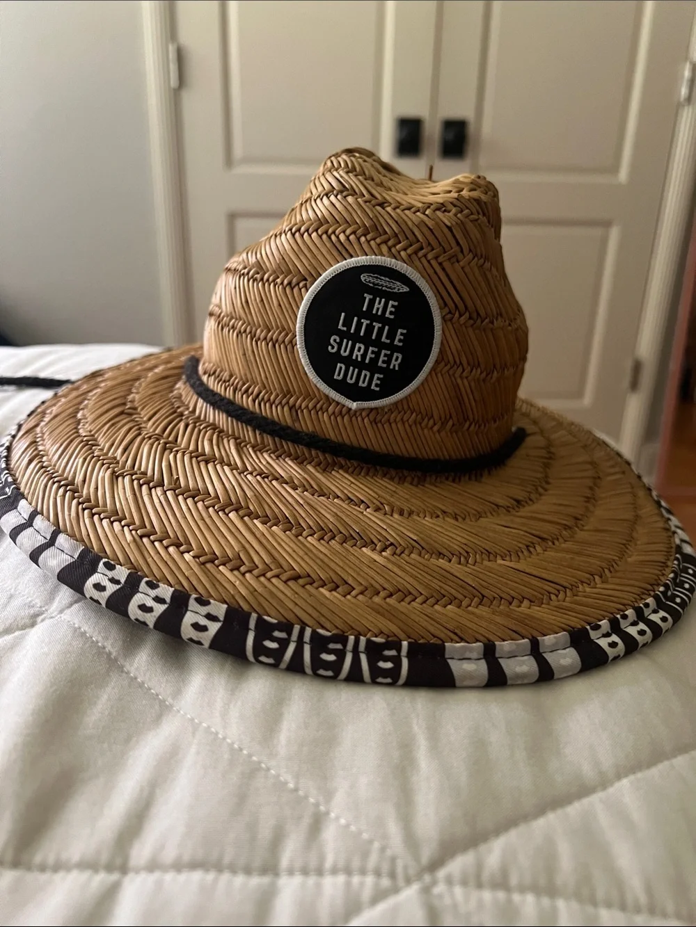 Little Surfer Dude Kids Straw Sun Hat